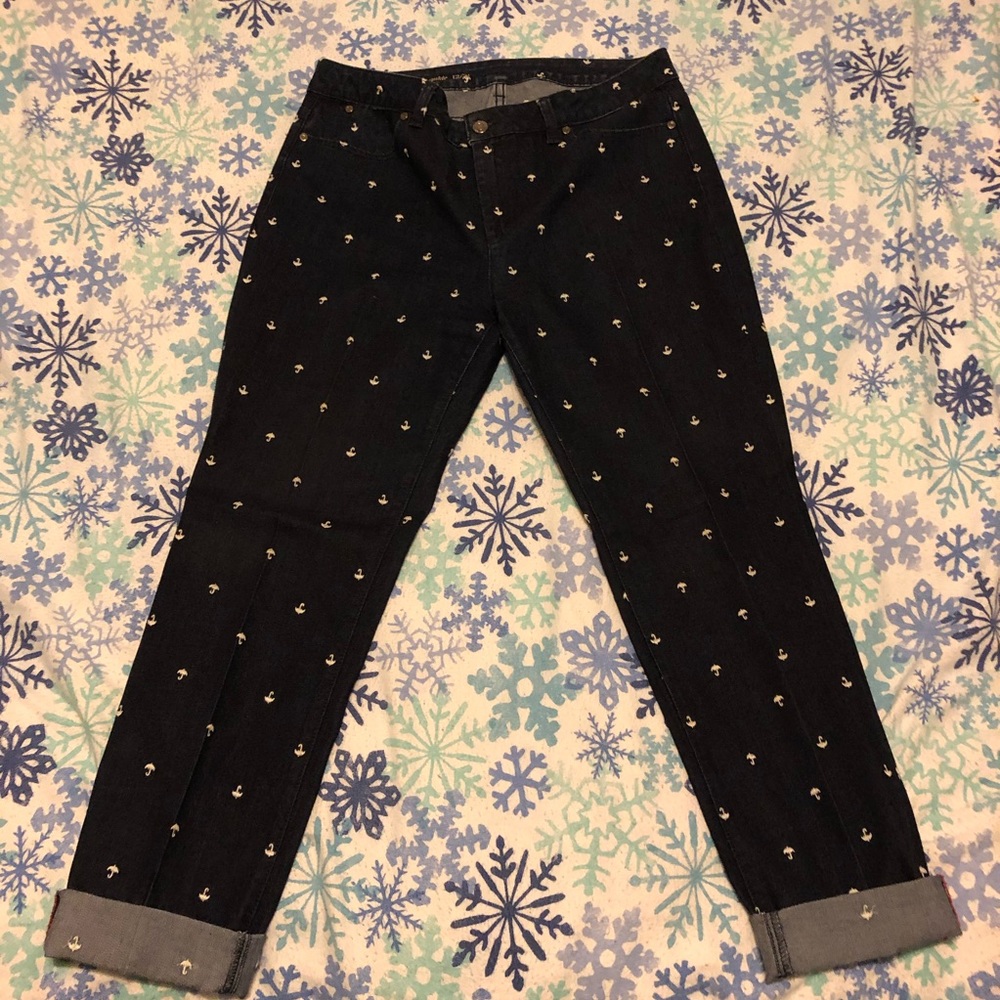 Talbots 12/31 signature slim ankle jeans
